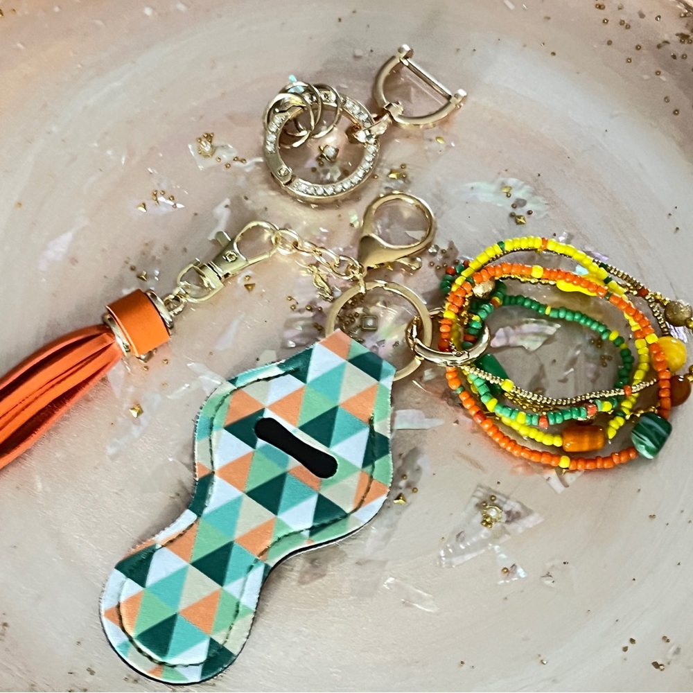 Geometric Bracelet Keychain